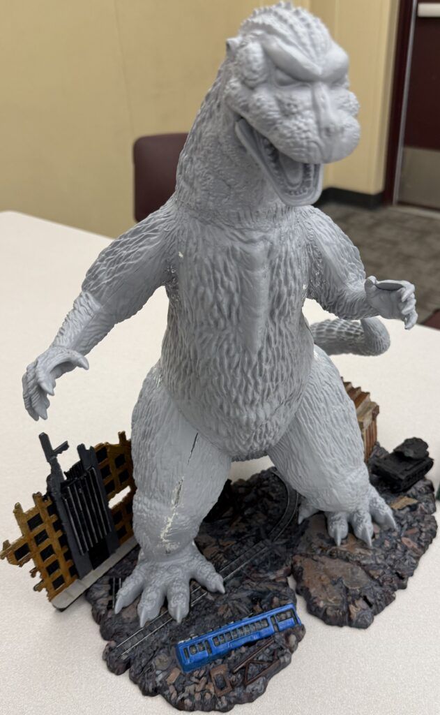 1 xx tamiya godzilla unfinished art