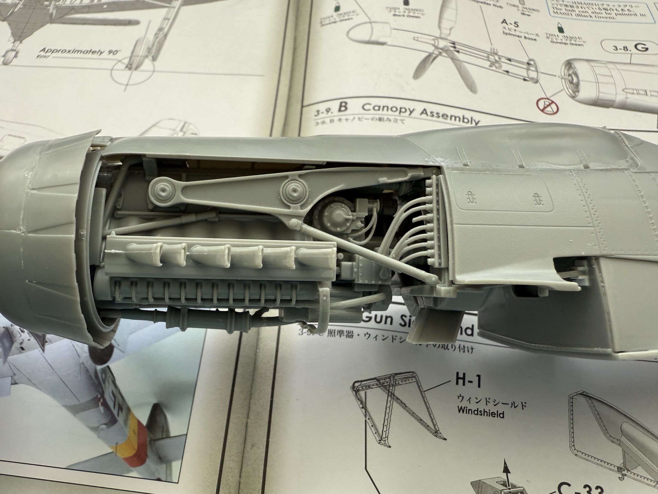 Ta 152 left side engine before
