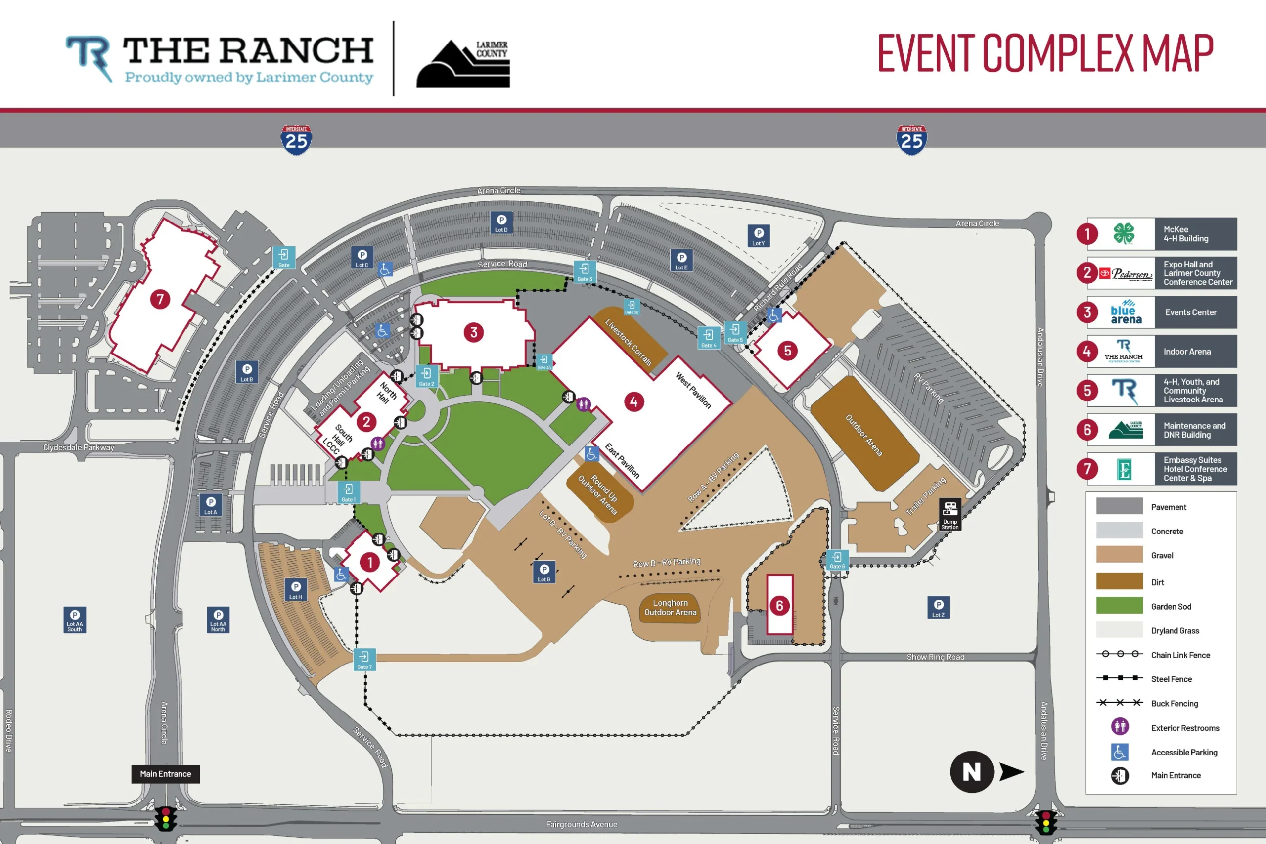 Therancheventscomplex internalaccessmap