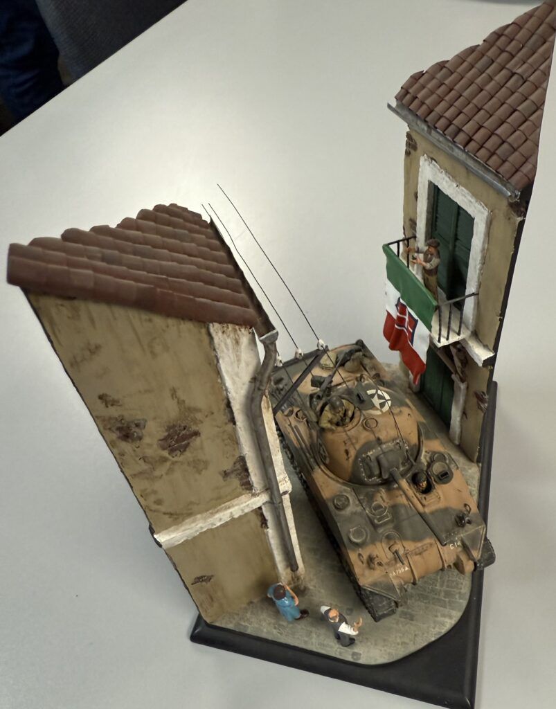 1 48 sherman in italy diorama