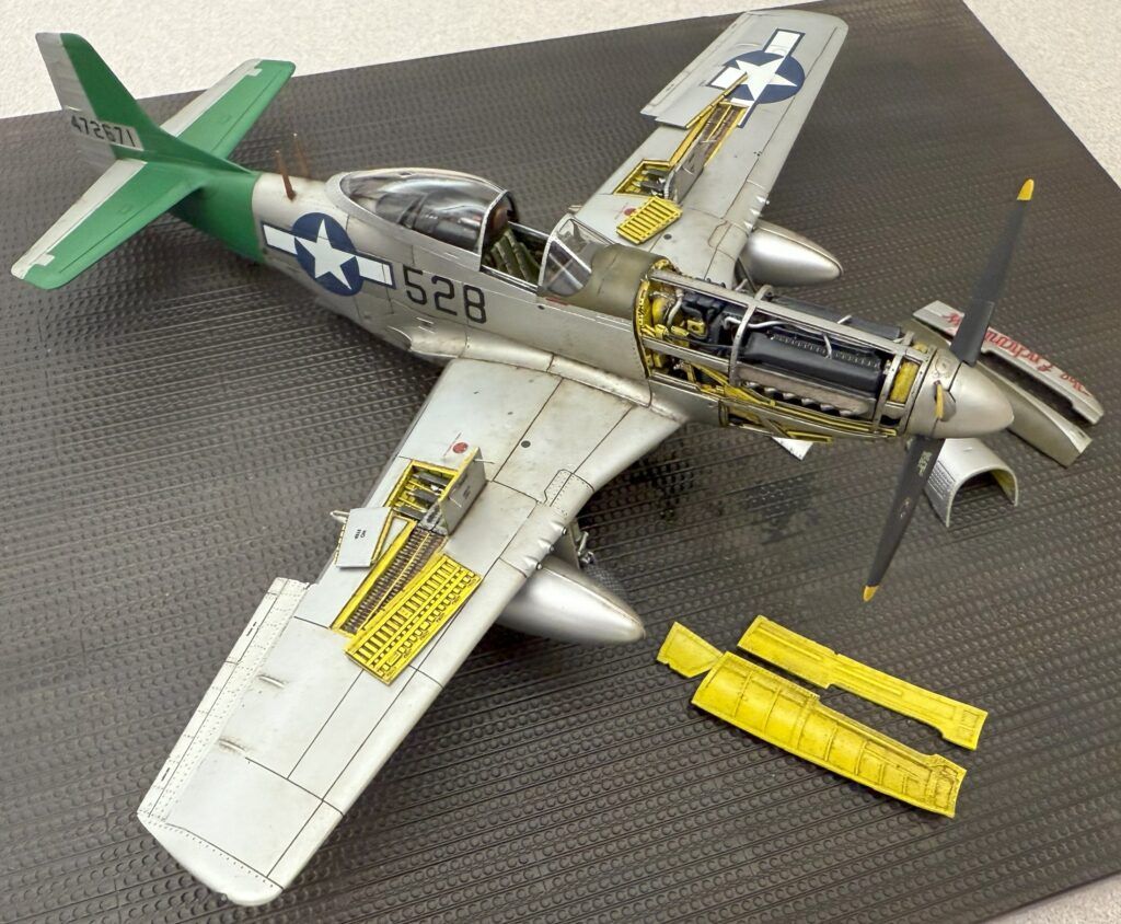 Caleb's 1 72 eduard p 51d mustang and mom