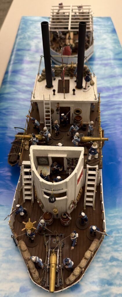 Robert 28mm Scratchbuilt British Gunboat with Egyptian Barge dio & MOM