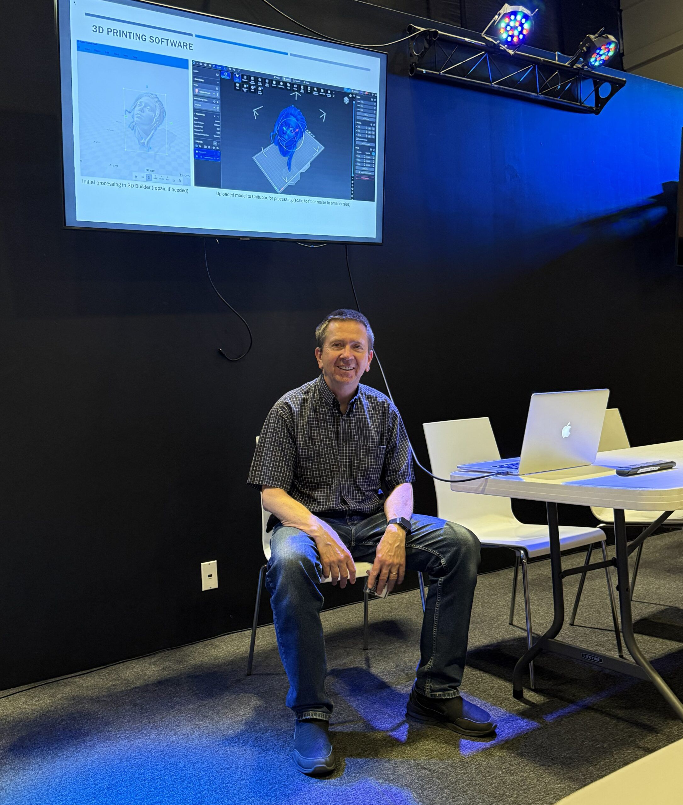 Tomasz with his 3D Demo July