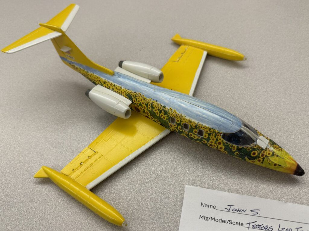 1 48 Testors Lear Jet by John S